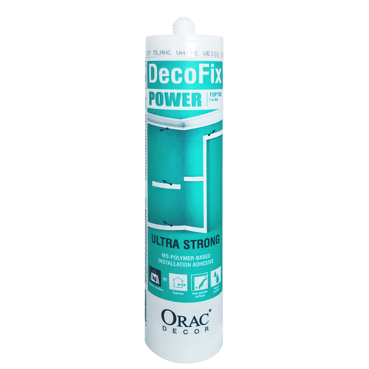 FDP700 Монтажный клей ORAC DECOFIX Power FDP700 290мл для дома
