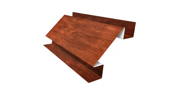 Планка угла внешнего сложного GL Экобрус 0.45 Print Twincolor Coffe Wood (3м.) для дома