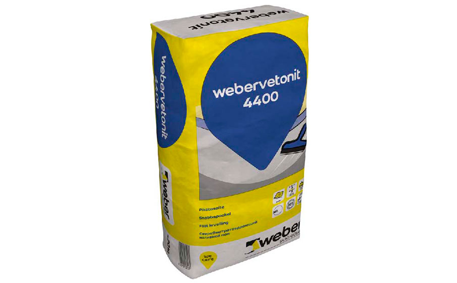 Быстротвердеющий от 1 до 15 ммдля пола weber.vetonit 3100, серый, 20 кг для дома