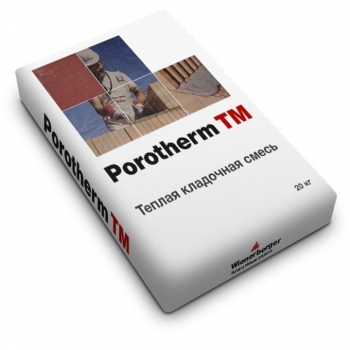 Теплый кладочный раствор Porotherm TM 20 кг для дома
