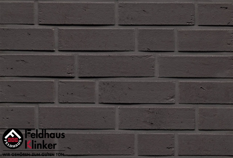 Клинкерная облицовочная плитка ручной формовки Feldhaus Klinker NF 14 R761 vascu vulkano 240* для дома