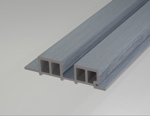 ПАНЕЛЬ фасадная WOODVEX 3000х169х40 Lines (Light Gray) для дома