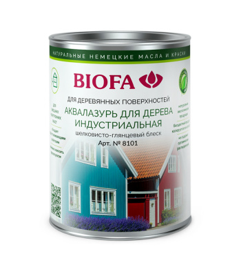 8101 BIOFA Аквалазурь для дерева индустриальная для дома