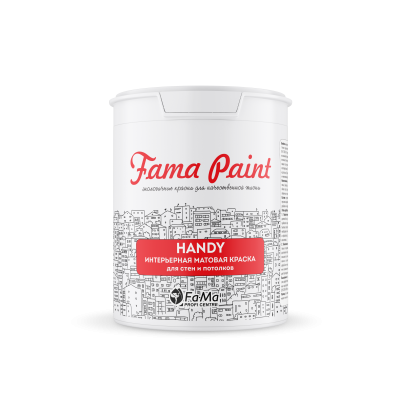 Интерьерная краска FAMA PAINT HANDY, прозрачная база для дома