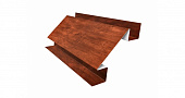 Планка угла внешнего сложного GL Экобрус 0.45 Print Twincolor Coffe Wood (3м.)