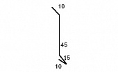 Планка примыкания для мягкой черепицы Satin 0.5 2м